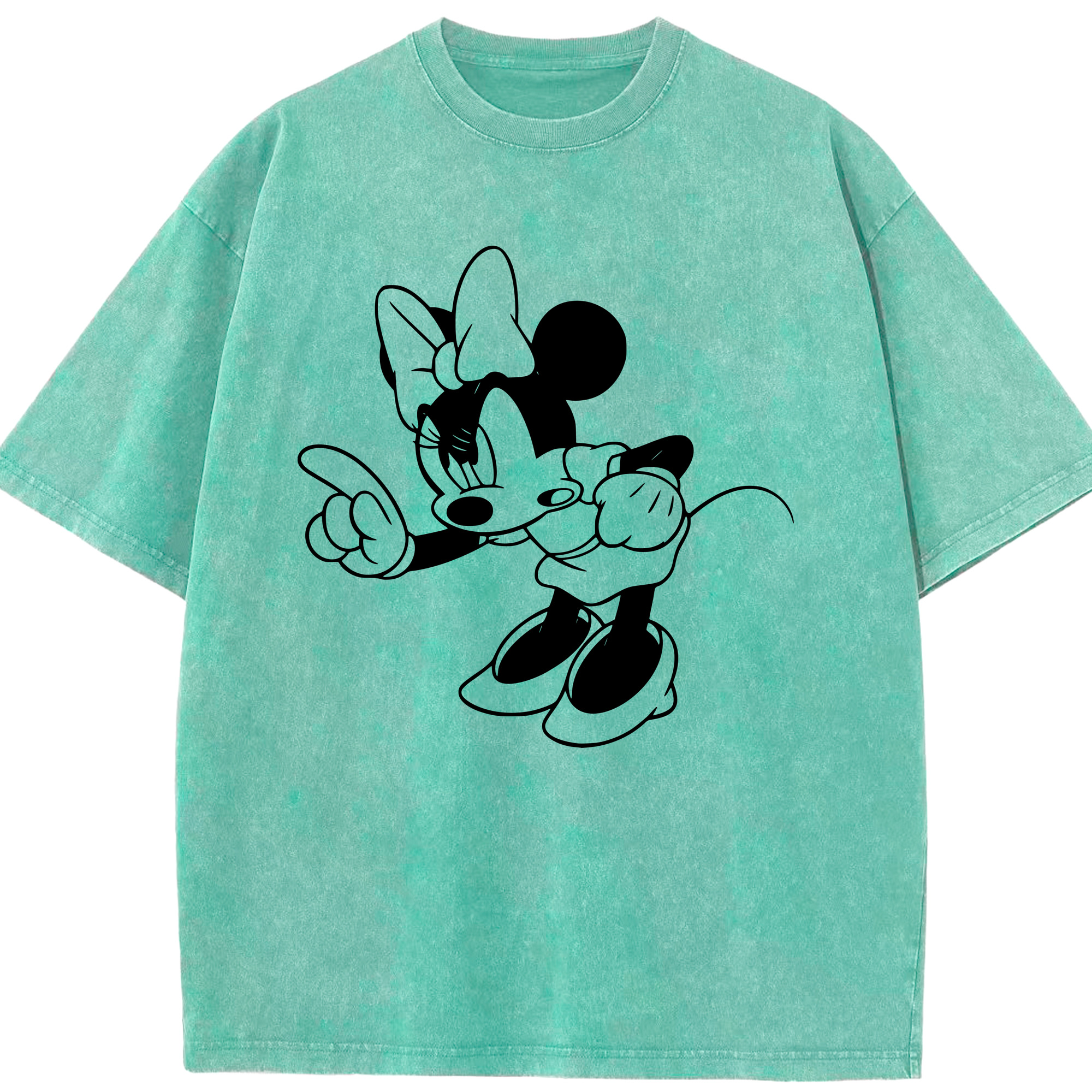 （画像用） ミッキーマウス Mickey Mouse 綿100% ヴィンテージ風 半袖Tシャツ（フロントプリント）